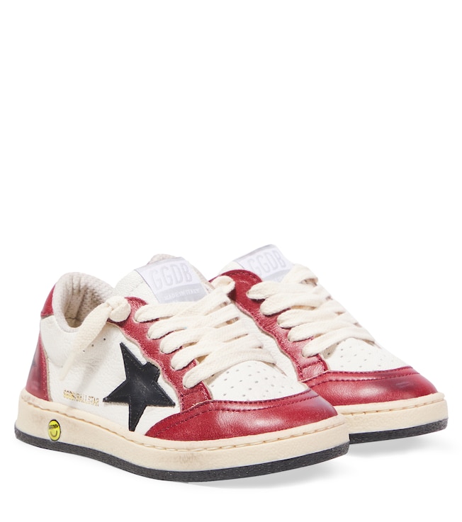 Ball Star皮革运动鞋 | Golden Goose Kids